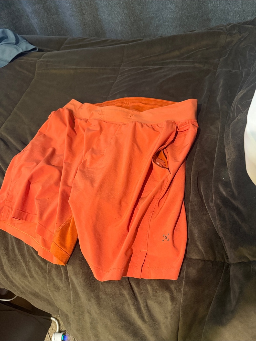 Lululemon Performance Athletic Shorts (orange/salmon)